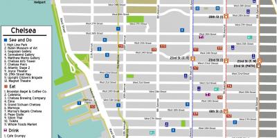 Kaart van Chelsea Manhattan