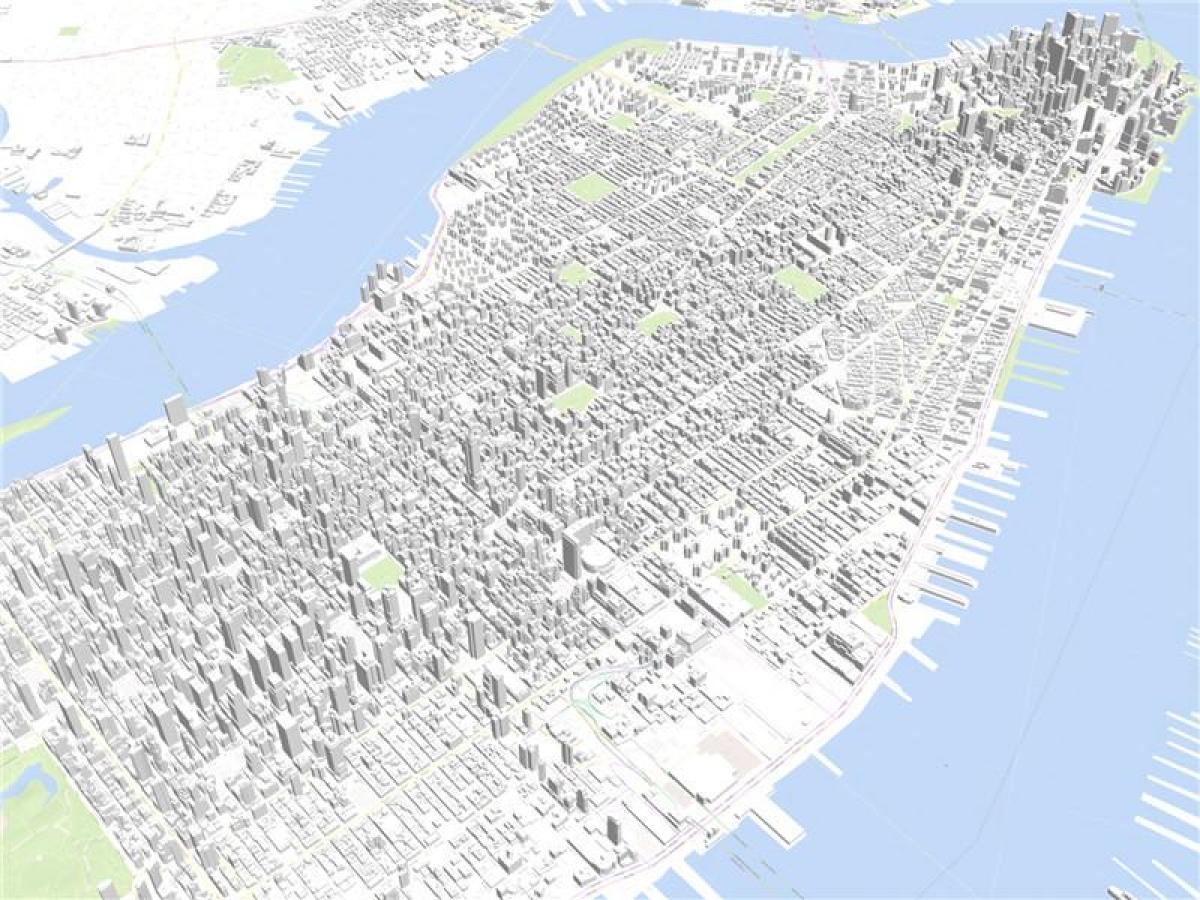 Manhattan 3d-kaart