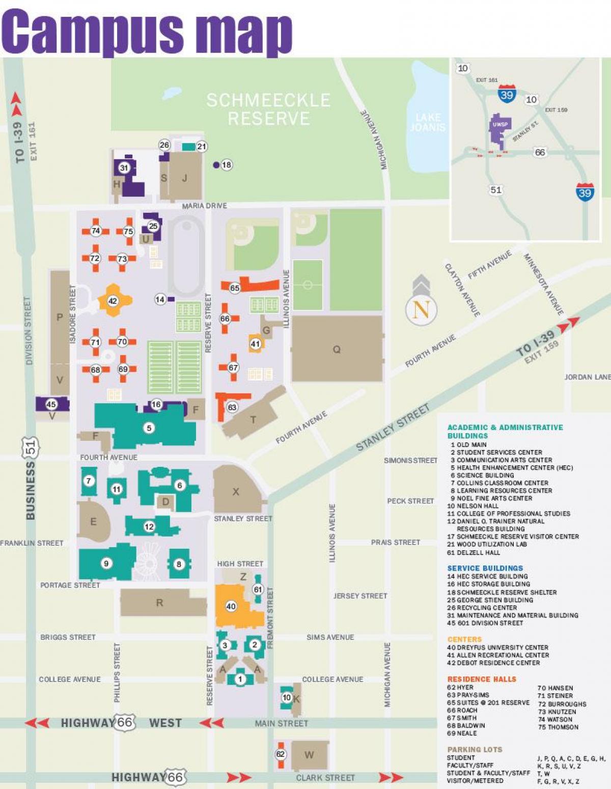kaart van NYU kampus