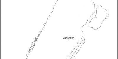 Leë kaart van Manhattan